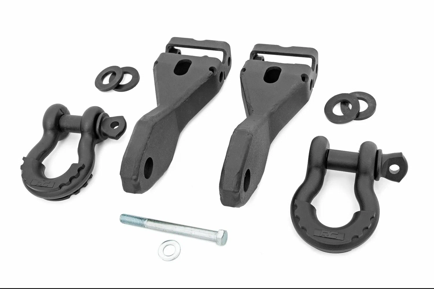 Fits Silverado 1500(2014-2018 & Classic) Tow Hook Brackets D-Ring Combo RS170